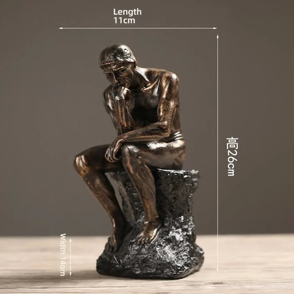 Nordic Minimalist Thinker Statue