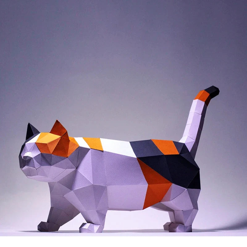 The Papercraft Purr-fection 3D Cat Model Kit