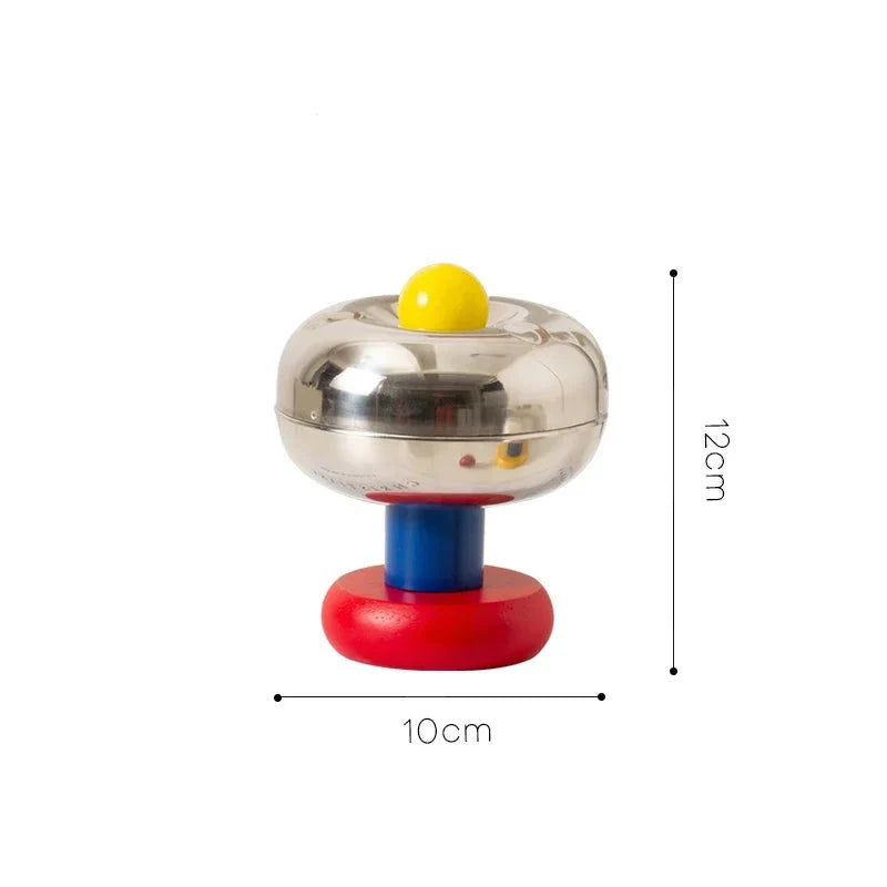 Postmodern Stainless Steel Ashtray with Lid