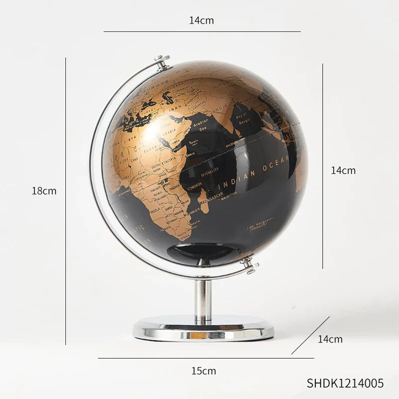 Retro & Modern Decorative World Globe for Home & Study