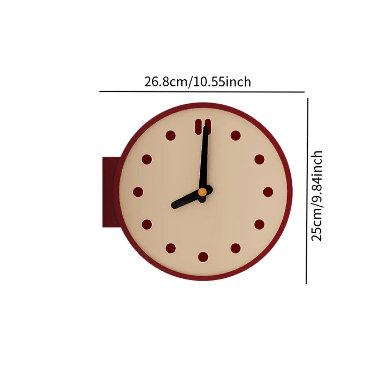 The Edge Clock | Minimalist Double-Sided Corner Clock