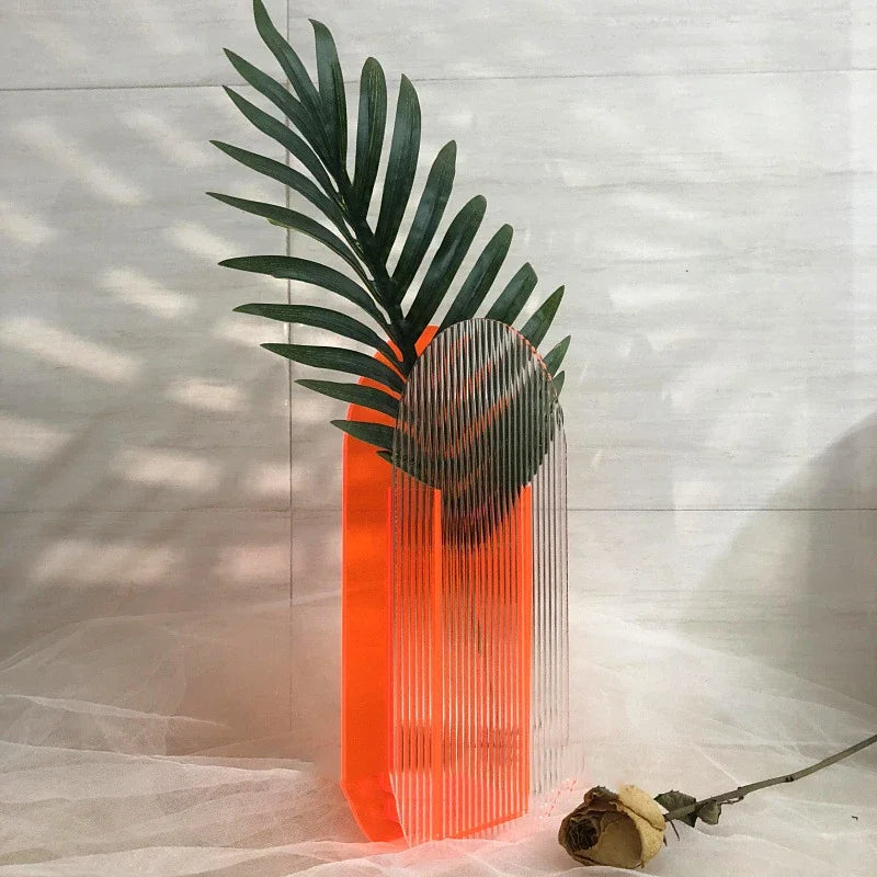 Colorful Modern Acrylic Flower Vase