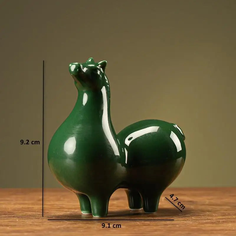 Chinese Tang Dynasty Style Ceramic Horse Figurine