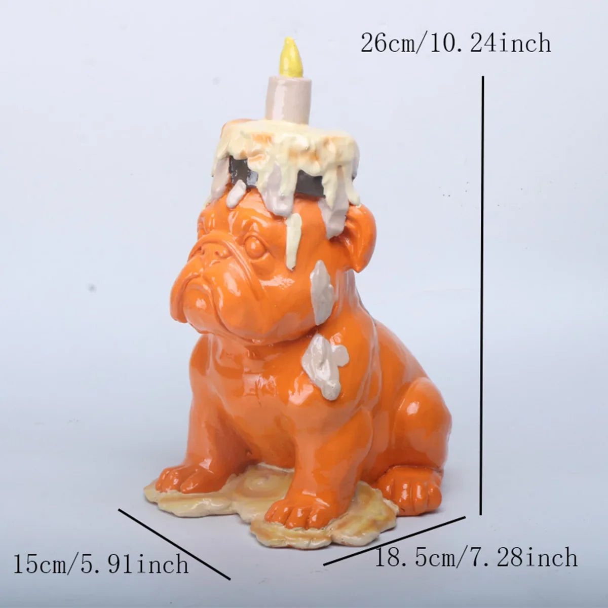 Balloon Dog Resin Sculpture with Ice Cream Cone & Birthday Cake