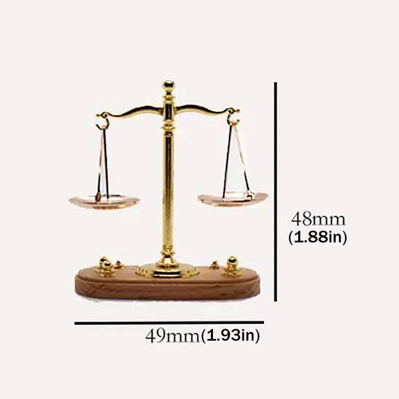 Mini Vintage Balance Scale Ornament