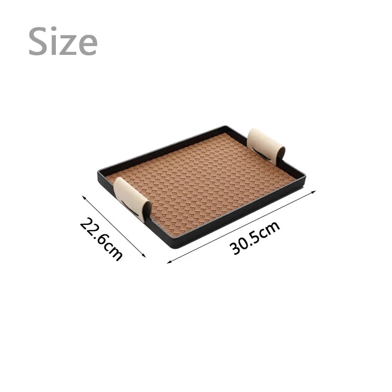 Luxury Decorative Leather Tray