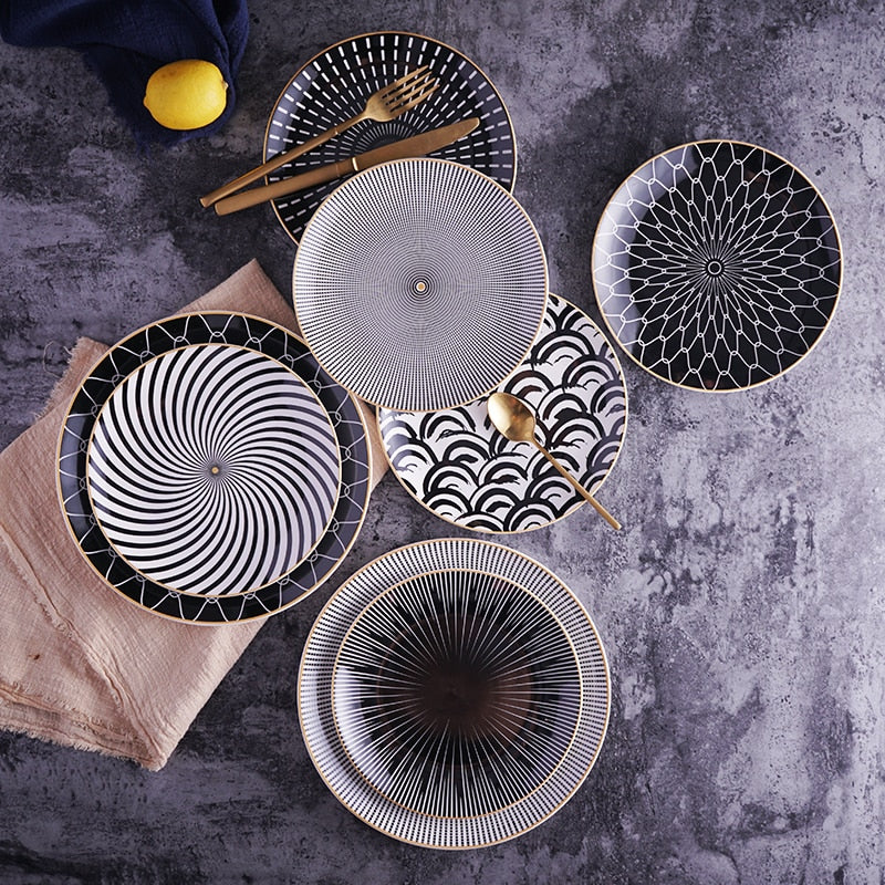Geometric Ceramic Plates
