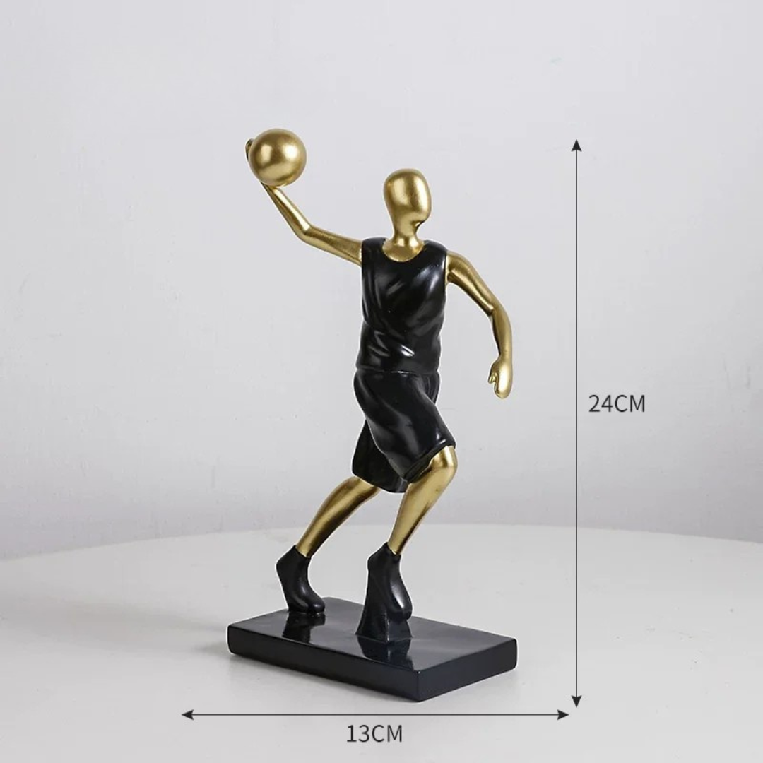 Creative Football & Basketball Player Resin Statue Ornament for Home & Office Decor