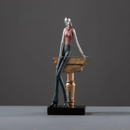 Nordic Snooker Billiards Resin Statue Sculpture Home Bar Décor