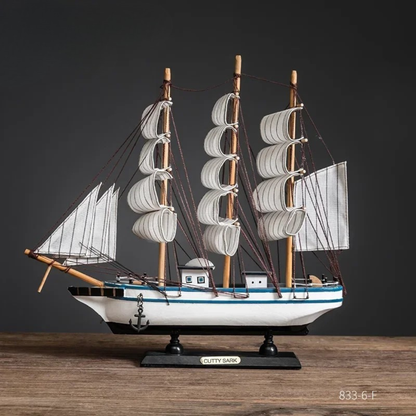 Creative & Luxury Metal Sailing Ship Model Figurines