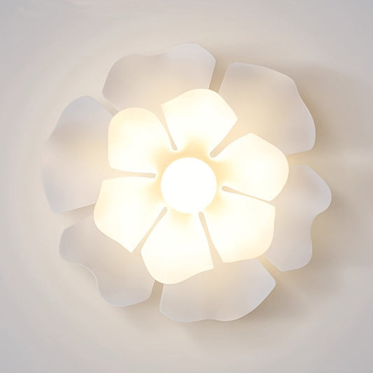 Petal Flower Ceiling Light | Modern Floral Semi Flush Mount Fixture