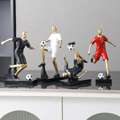 Creative Football & Basketball Player Resin Statue Ornament for Home & Office Decor