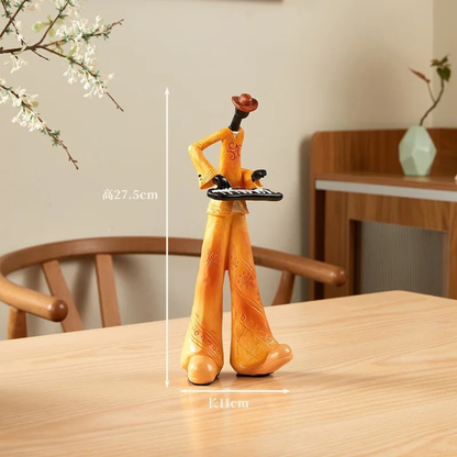 Musical Instrument Band Decor - Resin Living Room Sculpture