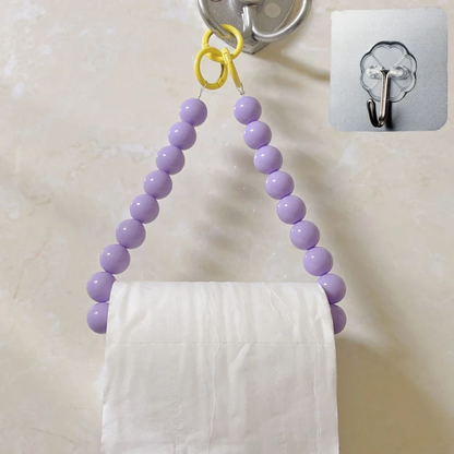 Beaded Hanging Toilet Paper & Tissue Holder | Decorative Multifunctional Home Accessory