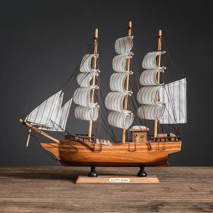 Creative & Luxury Metal Sailing Ship Model Figurines