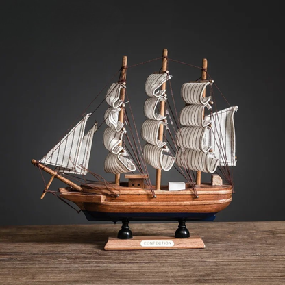 Creative & Luxury Metal Sailing Ship Model Figurines
