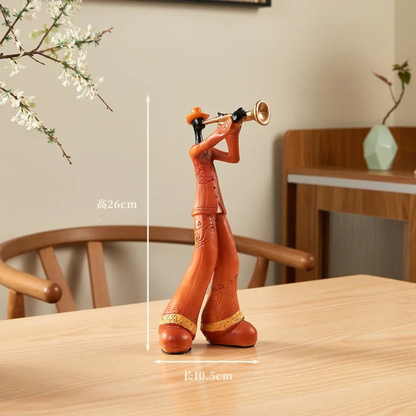 Musical Instrument Band Decor - Resin Living Room Sculpture