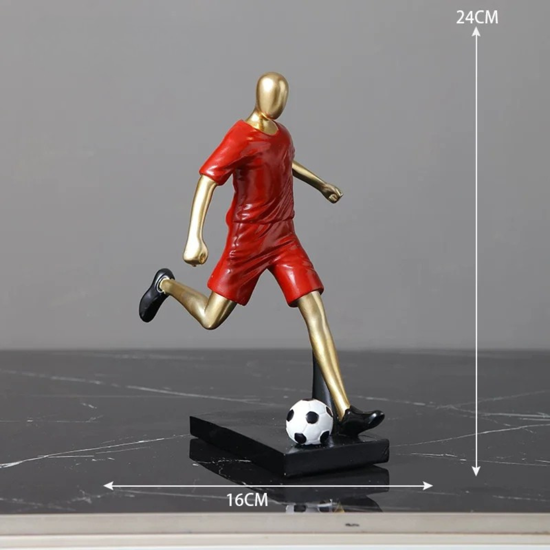 Creative Football & Basketball Player Resin Statue Ornament for Home & Office Decor