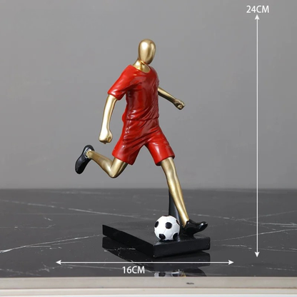 Creative Football & Basketball Player Resin Statue Ornament for Home & Office Decor