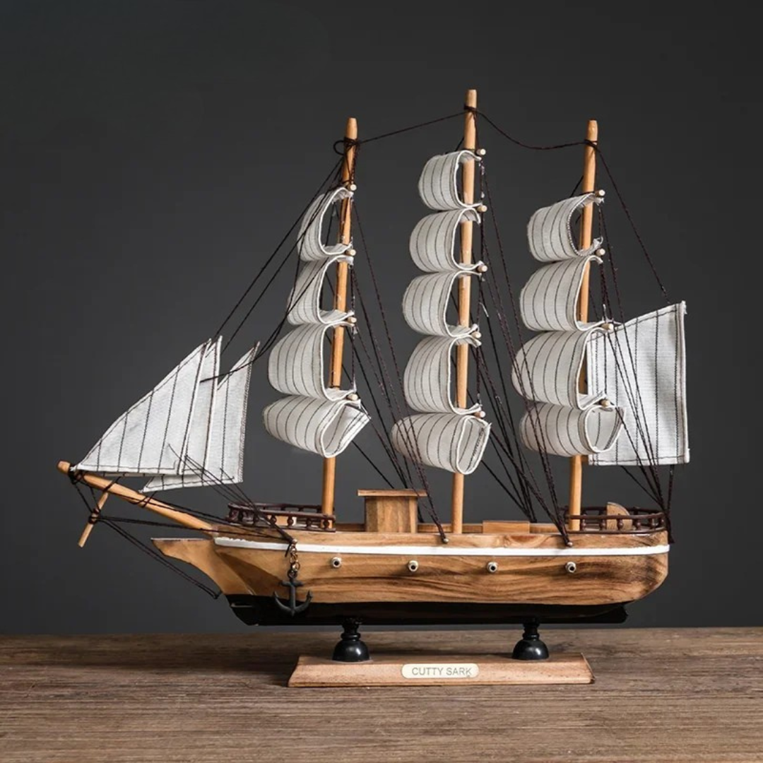 Creative & Luxury Metal Sailing Ship Model Figurines