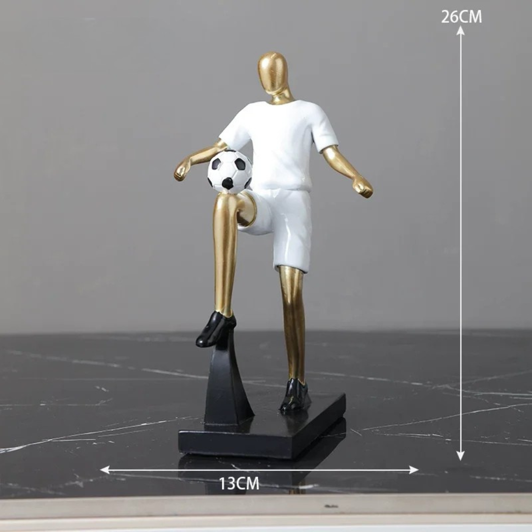 Creative Football & Basketball Player Resin Statue Ornament for Home & Office Decor