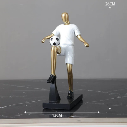 Creative Football & Basketball Player Resin Statue Ornament for Home & Office Decor