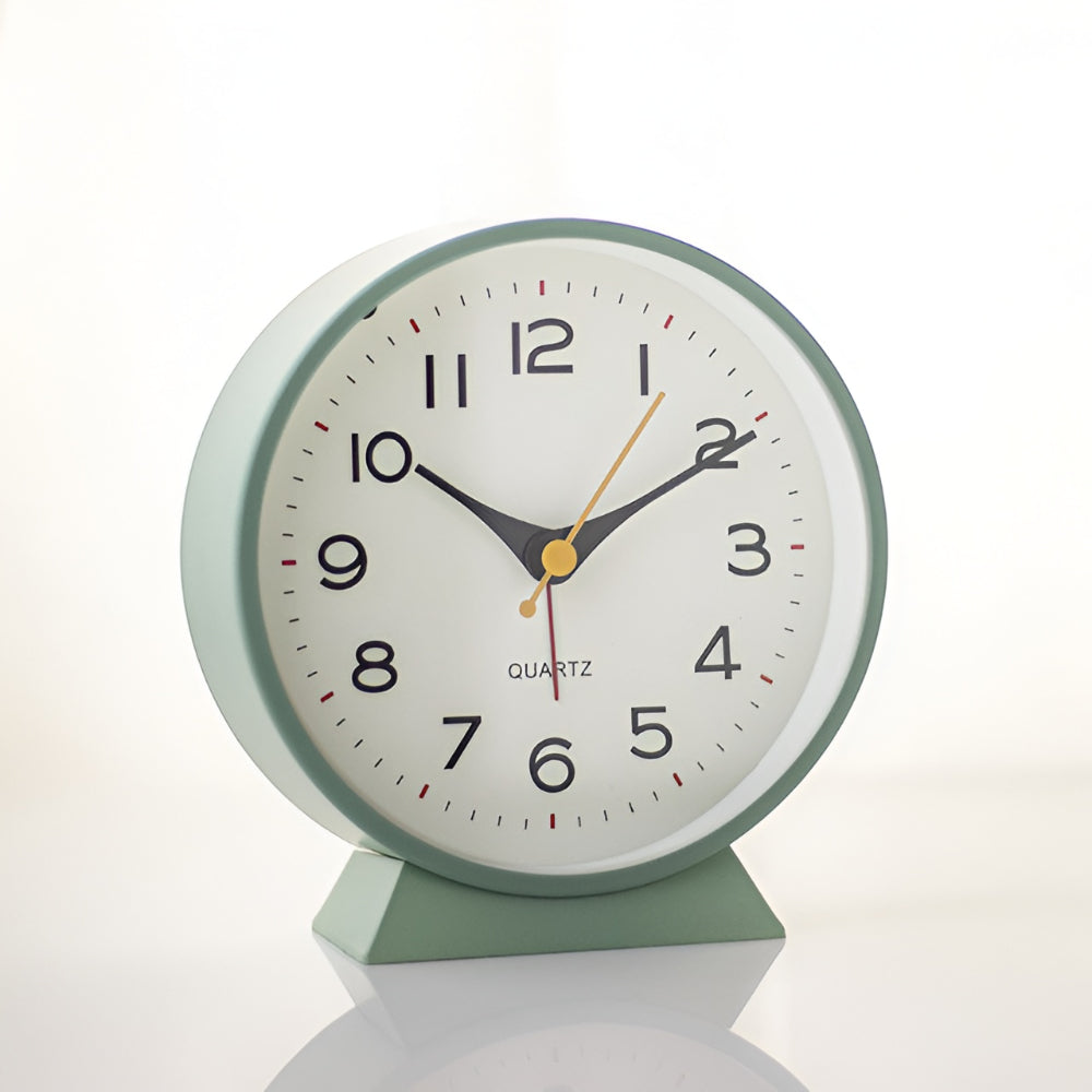 Alarm Clock Silent Quartz Vintage Table Clock