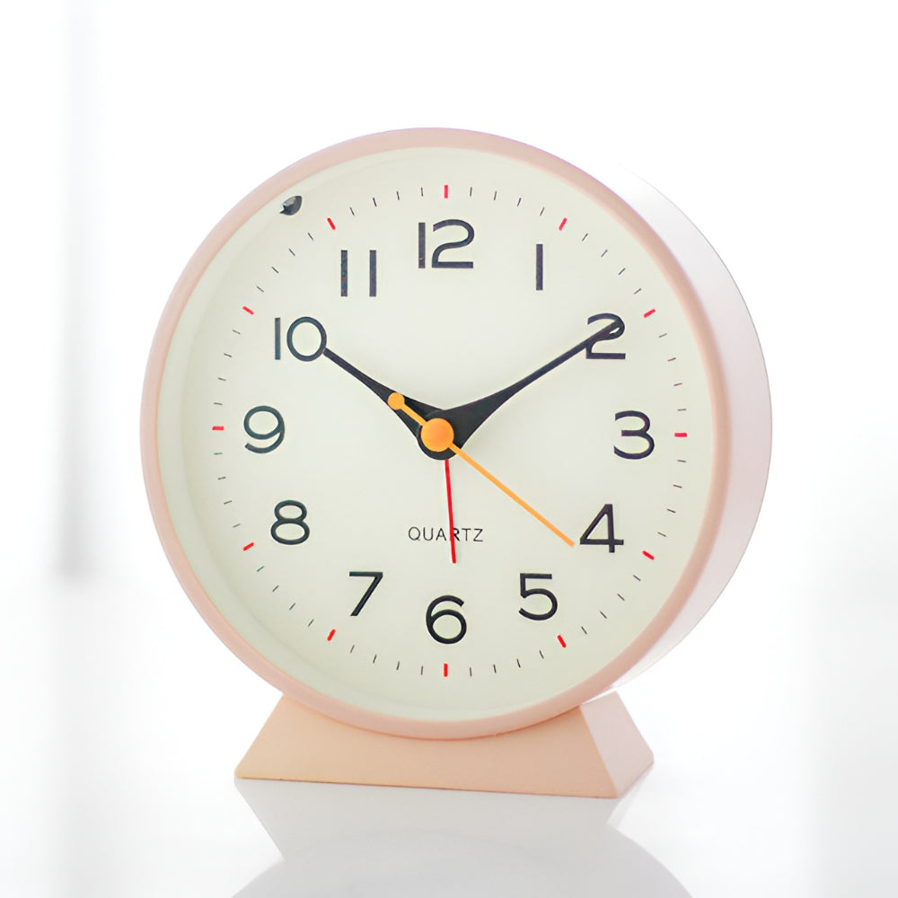 Alarm Clock Silent Quartz Vintage Table Clock