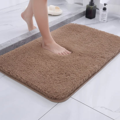 Plush Bath Rug Non Slip Backing Bathroom Comfort