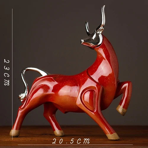Modern Bull Sculpture