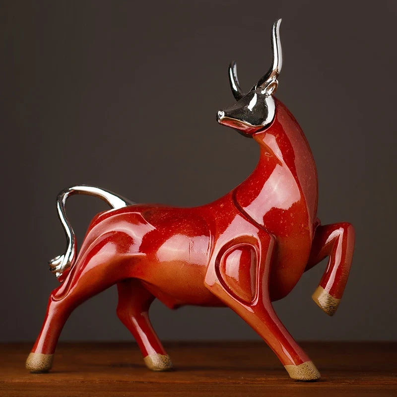 Modern Bull Sculpture