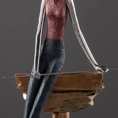 Nordic Snooker Billiards Resin Statue Sculpture Home Bar Décor
