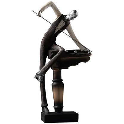 Nordic Snooker Billiards Resin Statue Sculpture Home Bar Décor