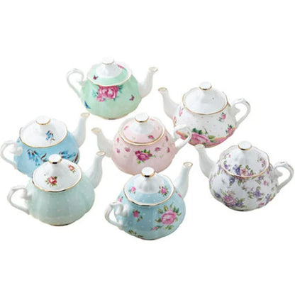 Vintage Ceramic Teapot with Floral Design