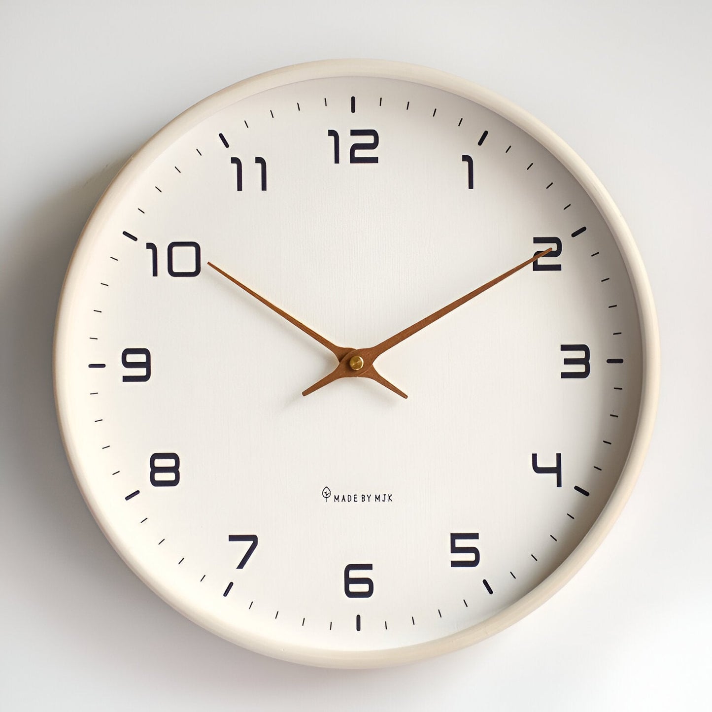 Nordic Wall Clock | Minimalist Wood Frame Design