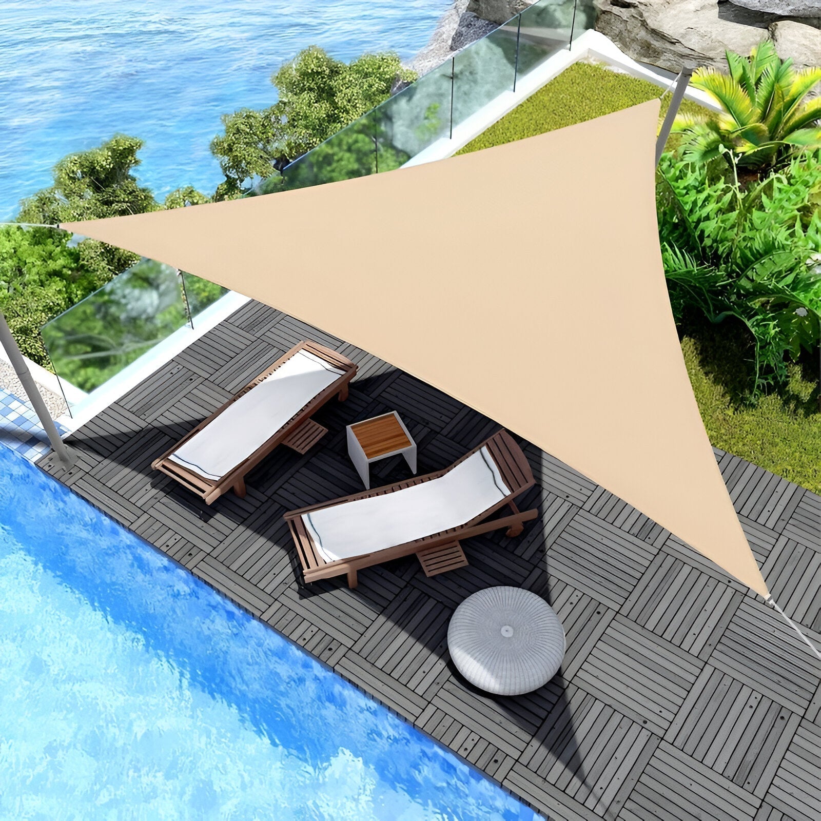 TriBlocker Shade Sail | Waterproof UV-Protect Triangle Design