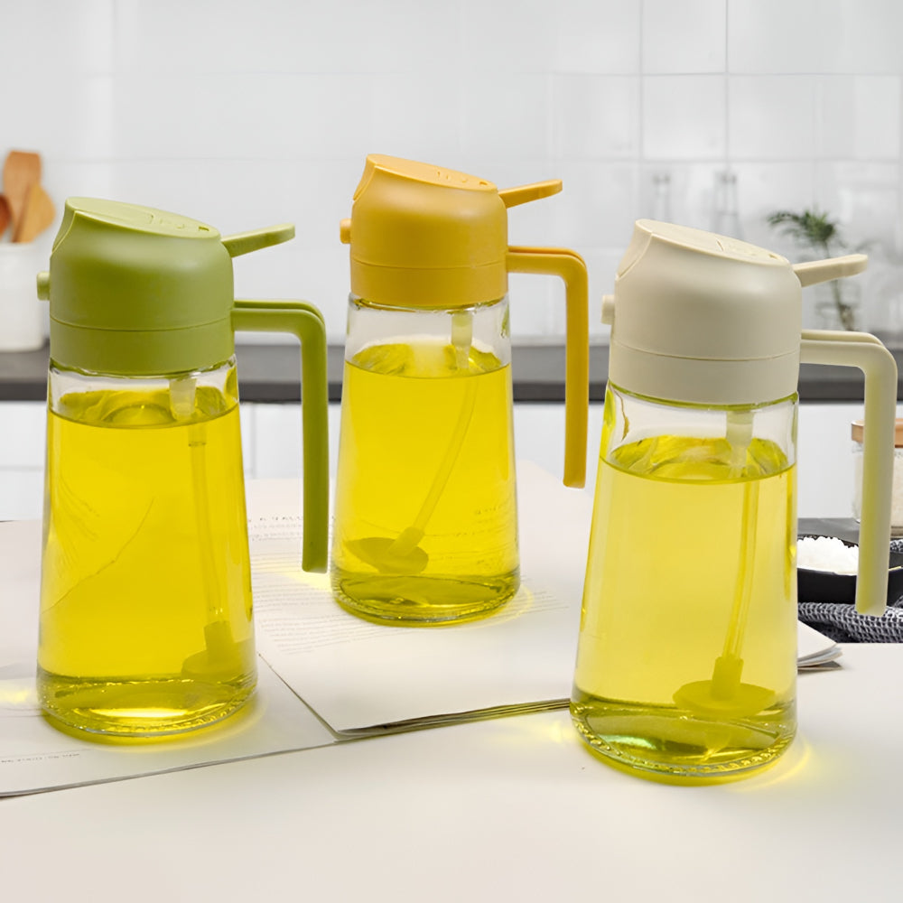 Oil Sprayer Glass Oil Dispenser Kitchen Refillable Spray