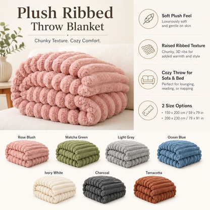Plush Blanket Winter Soft Throw Blanket Cozy Design