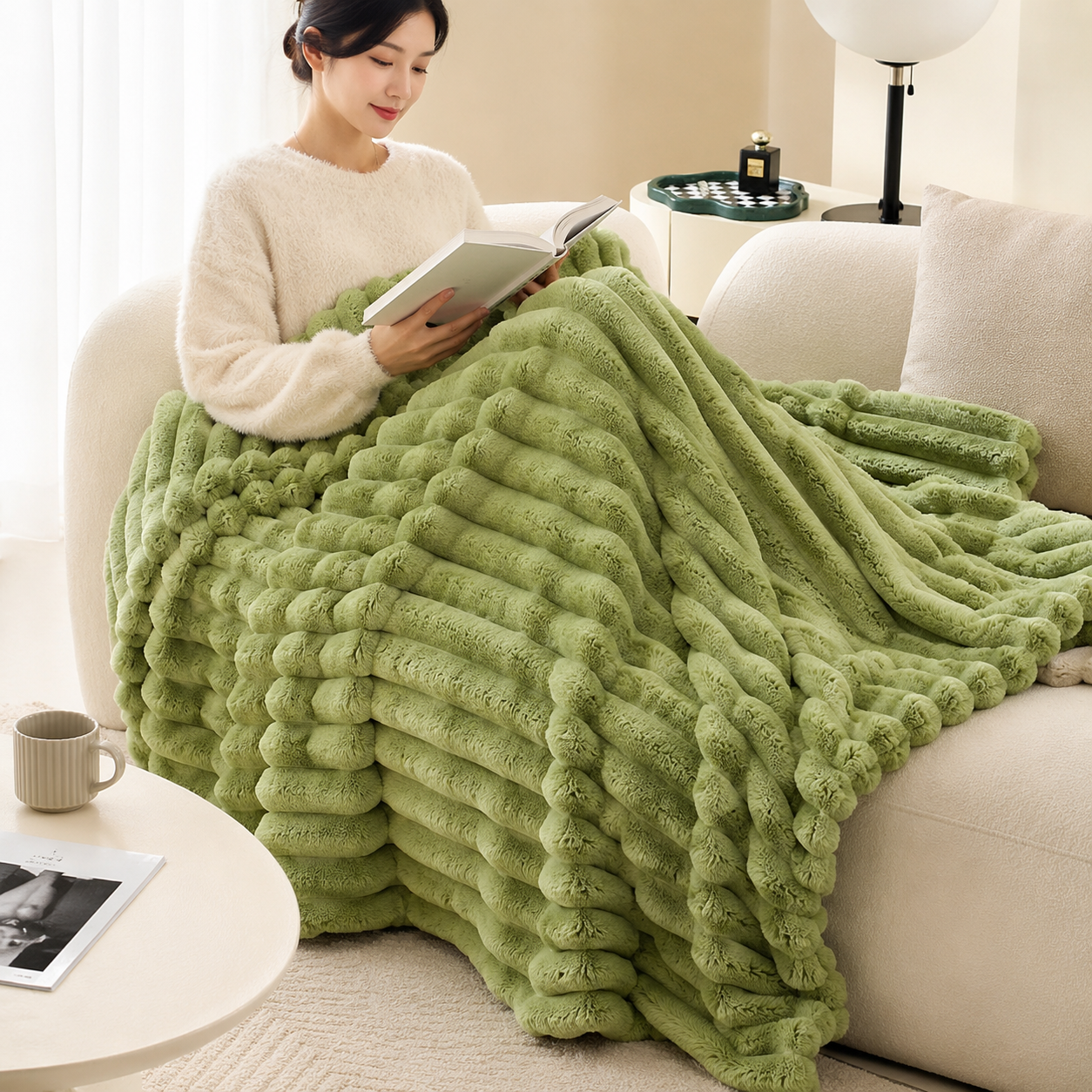 Plush Blanket Winter Soft Throw Blanket Cozy Design