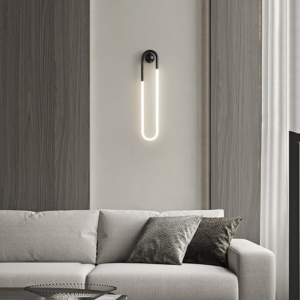 Modern LED Wall Light | Brass & Black Minimalist Wall Lamp