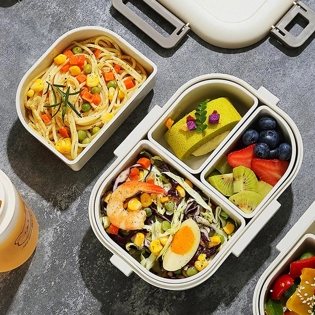 FreshMate | Portable Bento Lunch Box | Leak-Proof with 3 Compartments