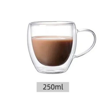 Double Wall Insulated Glass Cup