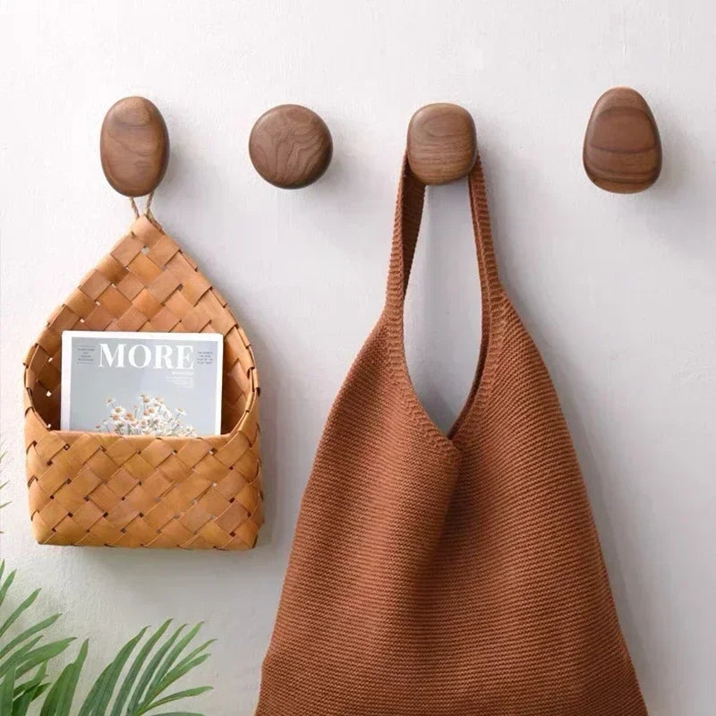 Solid Wood Wall Hooks & Cabinet Handles
