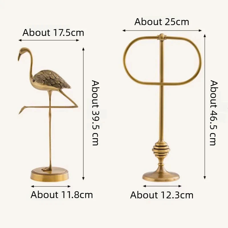 Brass Hand Towel Holder and Countertop Rack