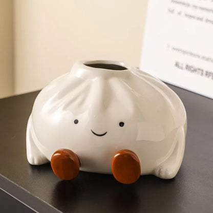 Ins Style Whimsical Ceramic Tissue Box Ornament