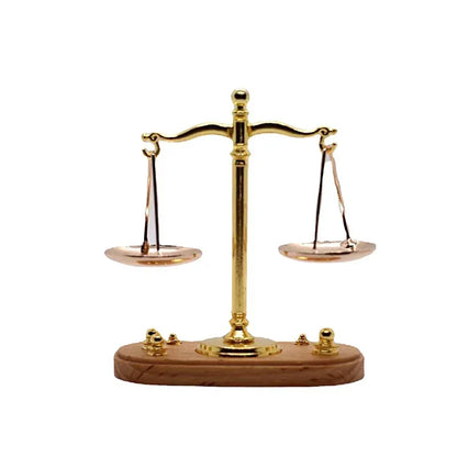 Mini Vintage Balance Scale Ornament