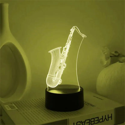 Saxophone 3D Night Light