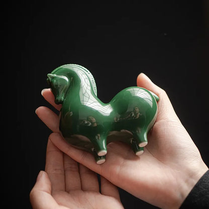 Chinese Tang Dynasty Style Ceramic Horse Figurine