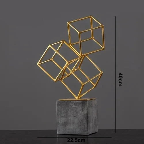 Modern Creative Resin Gymnast Sculpture