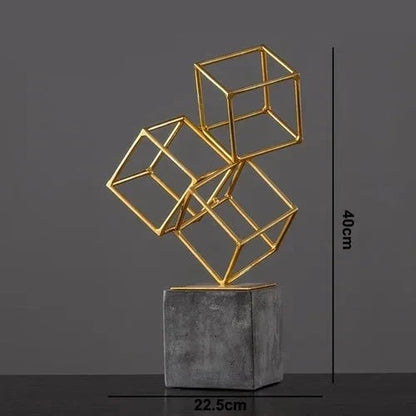 Modern Creative Resin Gymnast Sculpture